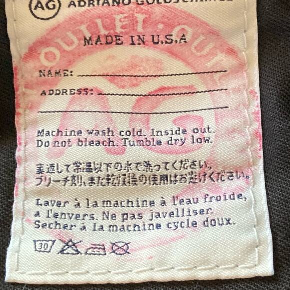 AG Adriano Goldschmeid The Club Well-Fitted Jean Bootcut Jeans Size 29R - Picture 9 of 10